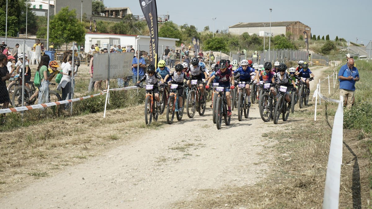 Una imatge de la Copa Catalunya BTT infantil celebrada fa un parell de setmanes. - GENÍS MUNIESA / ESCOLA DE CICLISME JUNEDA-GARRIGUES
