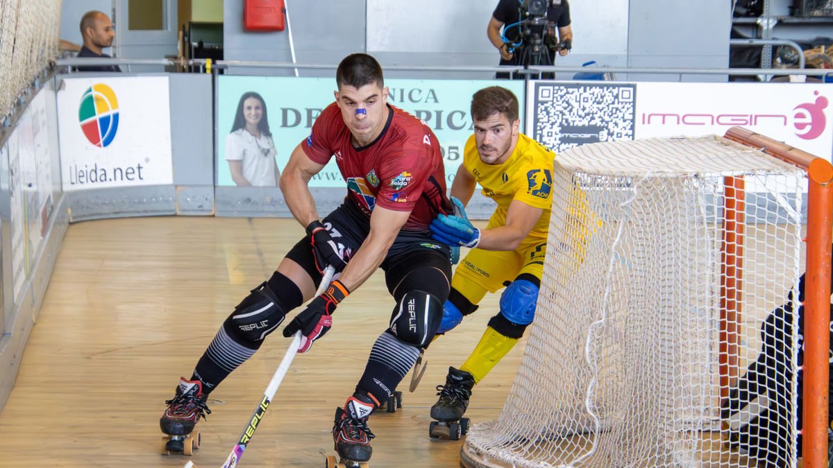 David Ballestero en una acció del partit a Alpicat del cap de setmana passat. - ANIOL MORAL