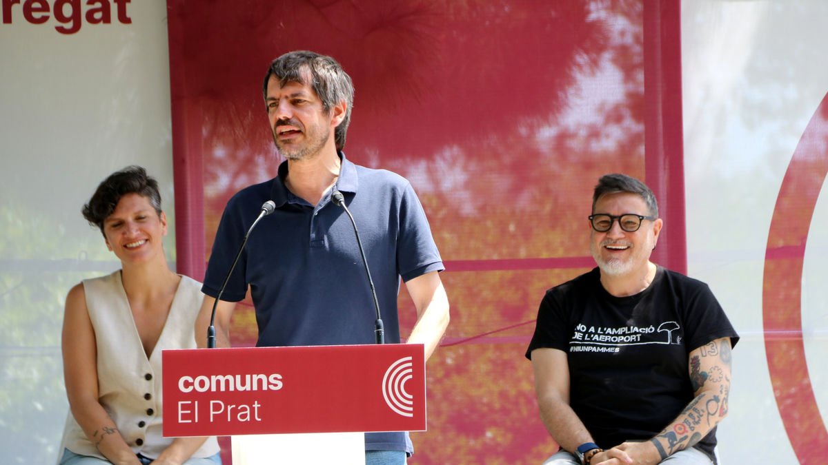 Ernest Urtasun, en un acte celebrat ahir al Prat de Llobregat. - ACN