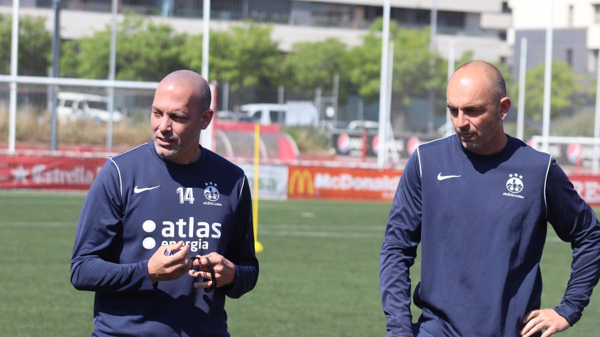 Gabri García y Josep Maria Turull, durante un entrenamiento de esta pasada temporada.