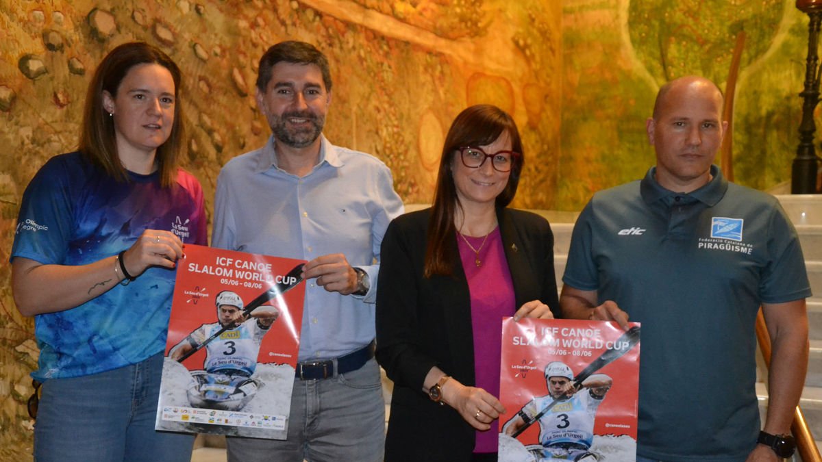 Los organizadores de la competición, ayer en la presentación en la Diputación de Lleida. - DIPUTACIÓN DE LLEIDA