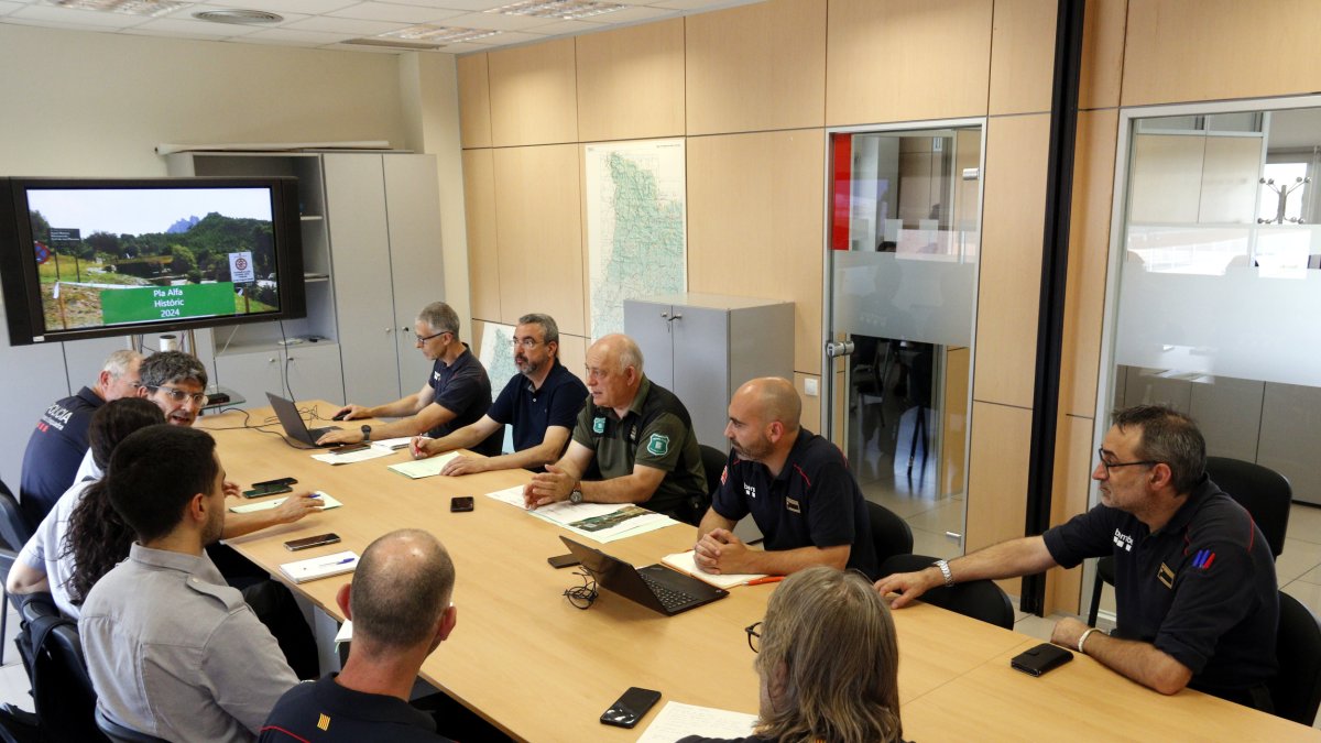 Reunión de coordinación operativa de la campaña forestal 2025 en Lleida.