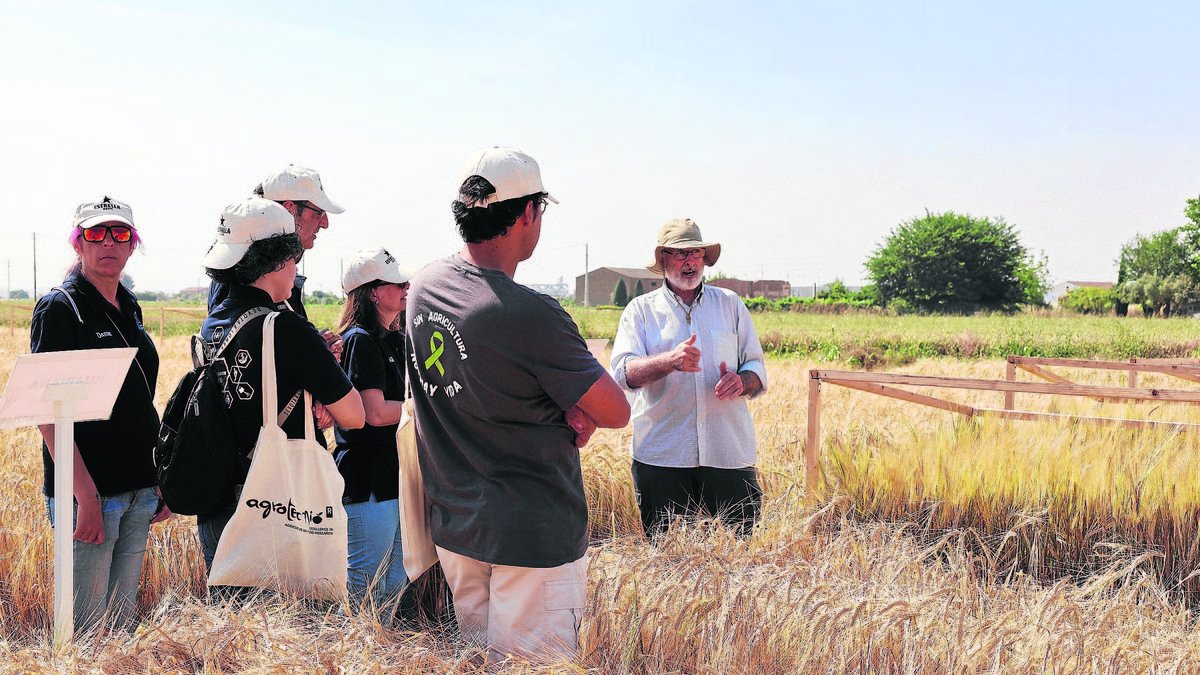 Un momento de la jornada celebrada ayer con la visita a campos. - JOAN GÓMEZ