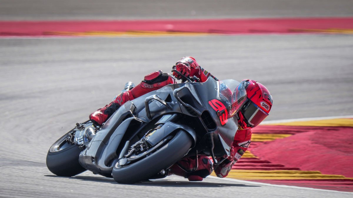 Marc Márquez va provar un carenat nou durant el test d’ahir a MotorLand. - MOTOGP