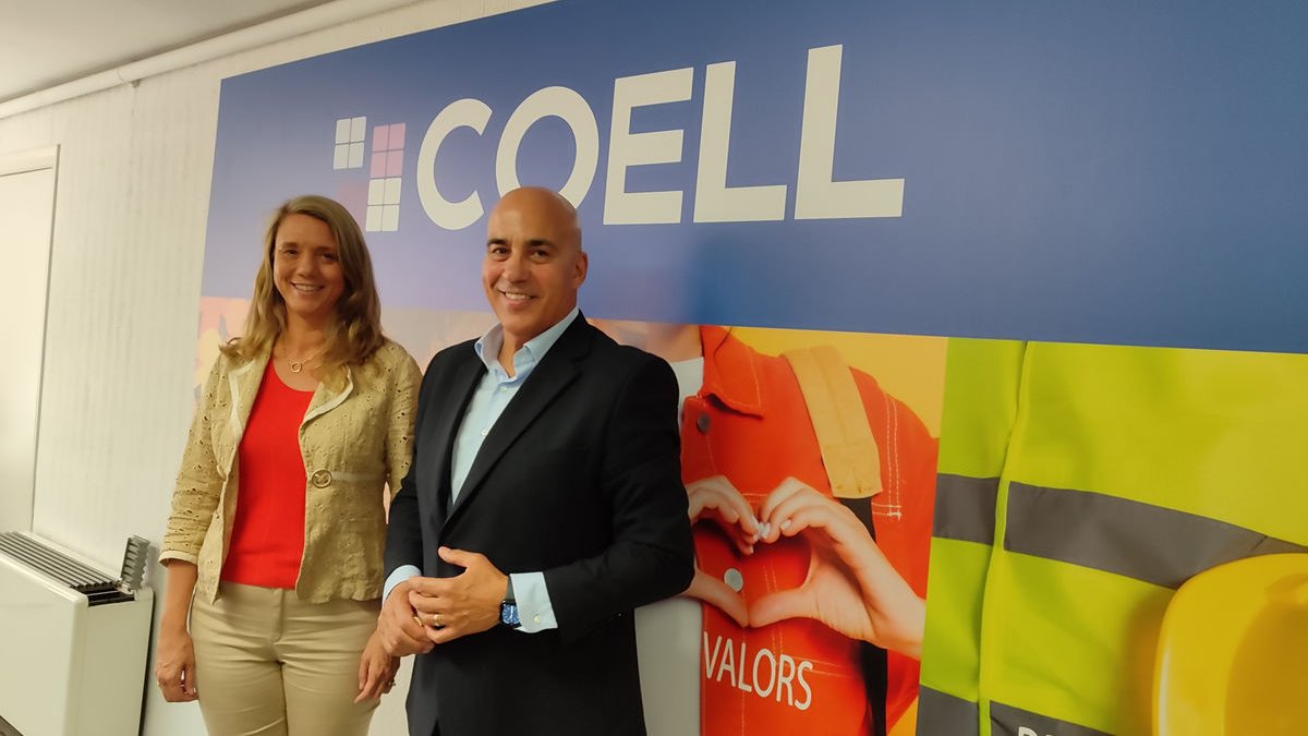 Ángela de Miguel y Josep Maria Gardeñes analizaron ayer la situación de las pymes. - E.M.M.