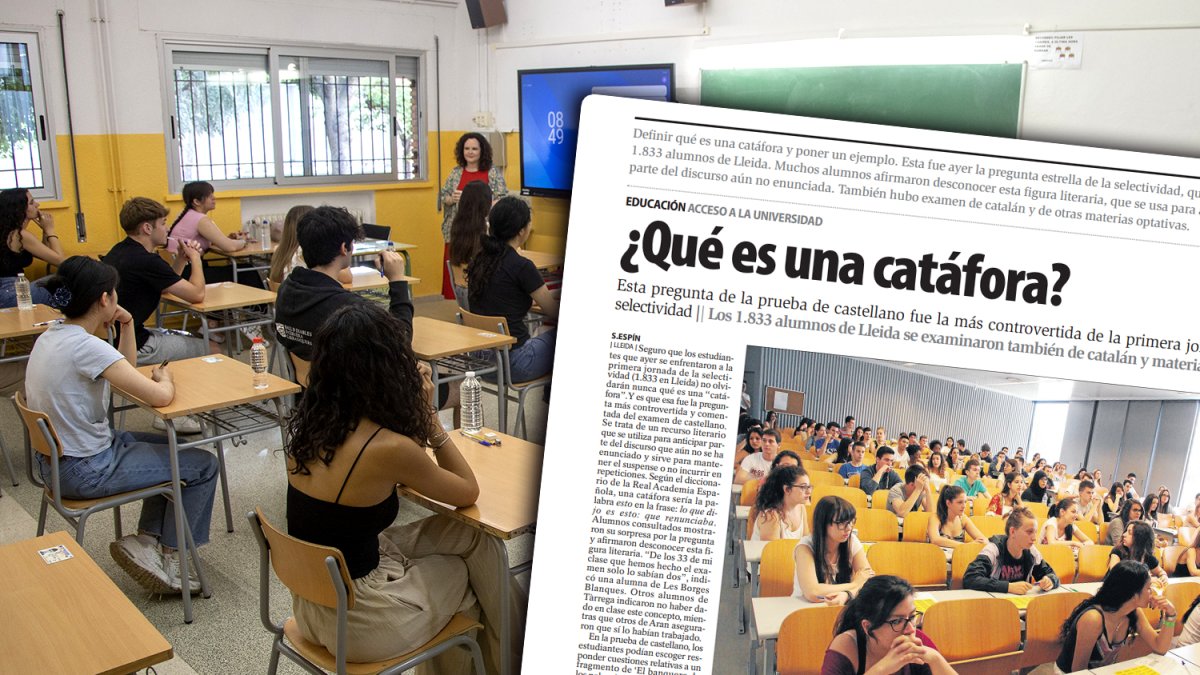 Selectivitat a Lleida: es compleixen 10 anys del polèmic examen de la catàfora