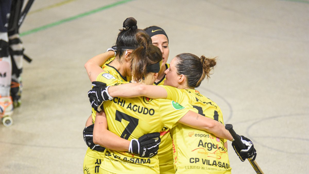 Les jugadores del Vila-sana celebren un gol en una imatge d'arxiu