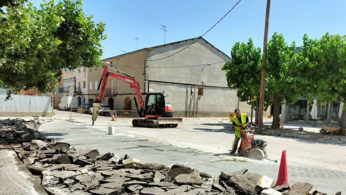 Los trabajos de mejora empezaron el lunes. - J.GÓMEZ