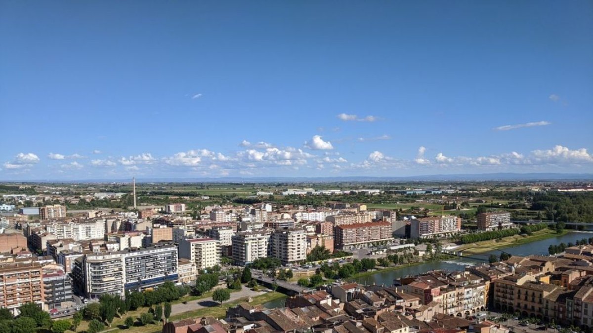 Vista de Balaguer desde la iglesia de Santa Maria. - PAERIA BALAGUER
