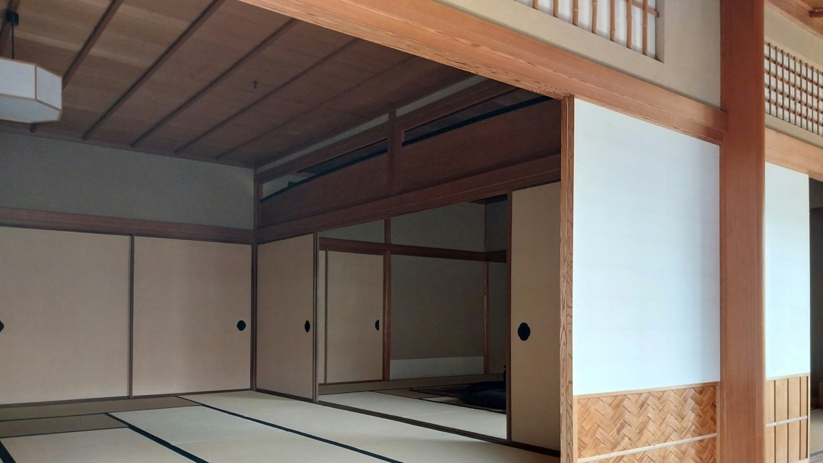 Imagen de archivo de una habitación tradicional japonesa.