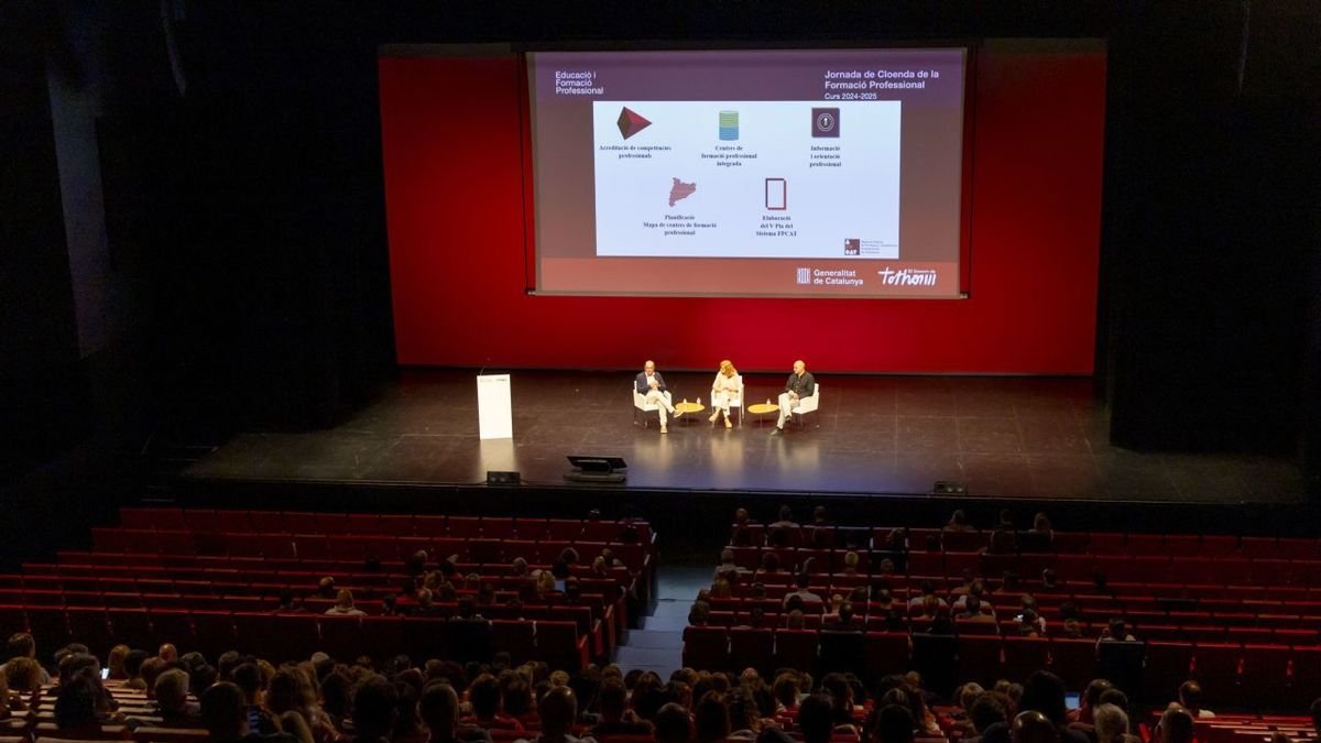 La jornada de clausura de la Formació Professional es va celebrar ahir a la Llotja. - MARC CARBONELL