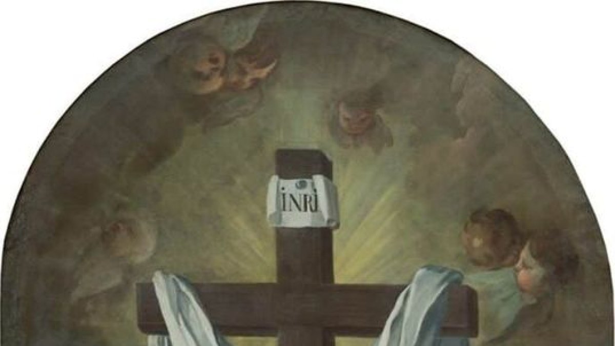 Imatge del quadre ‘Adoració de la Creu’.