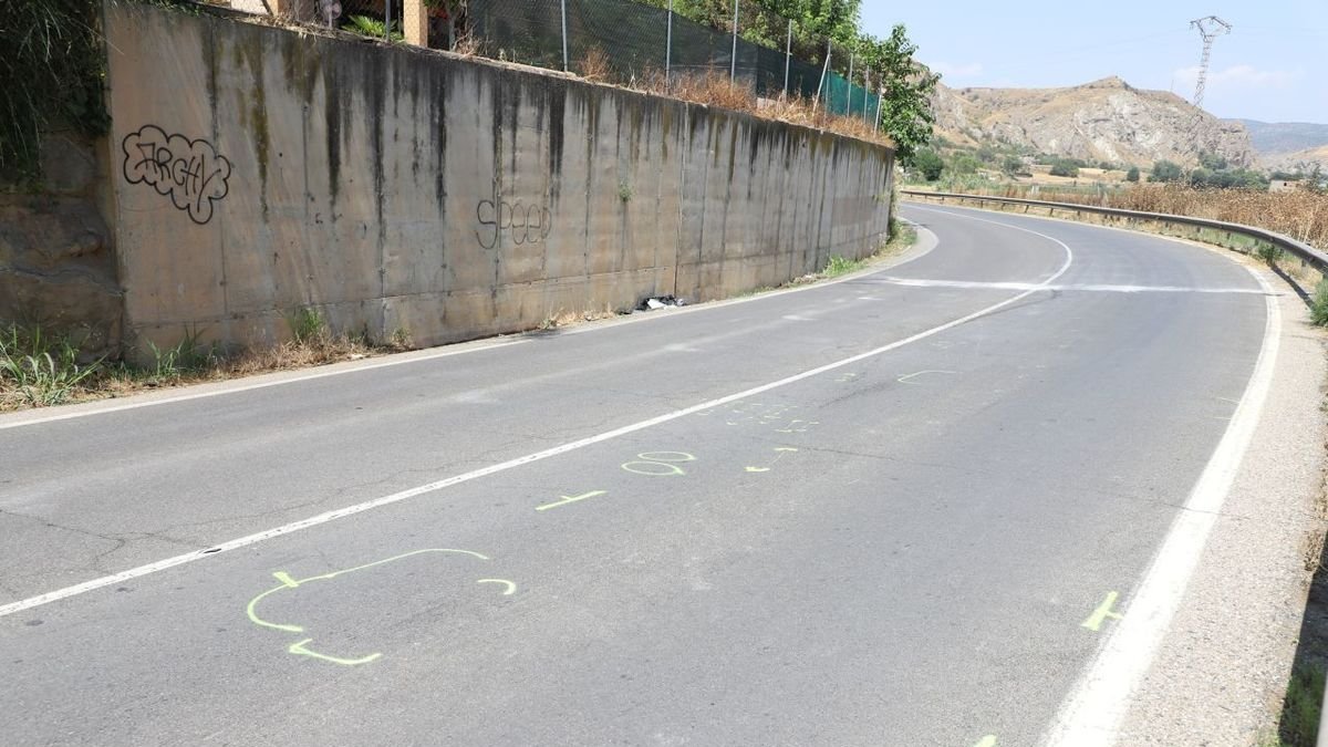 Vista del lugar donde ayer tuvo el accidente en la carretera LV9047 en Gerb. - MAGDALENA ALTISENT