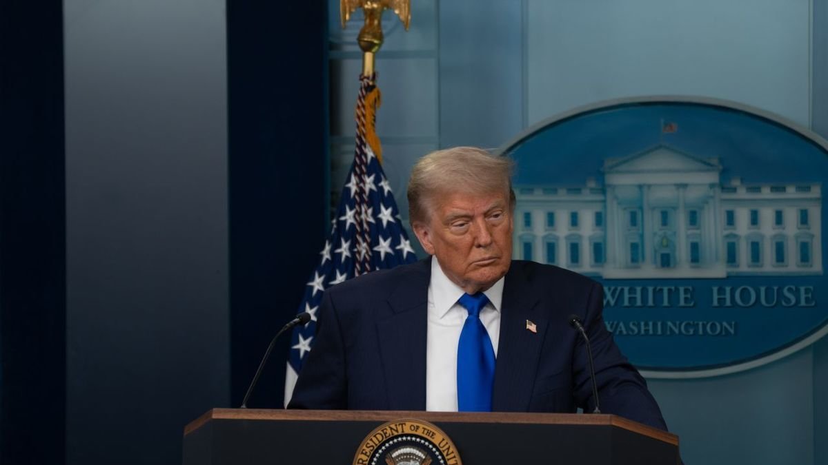 El presidente de Estados Unidos, Donald Trump, en rueda de prensa en la Casa Blanca. - ANDREW LEYDEN / ZUMA PRESS WIRE