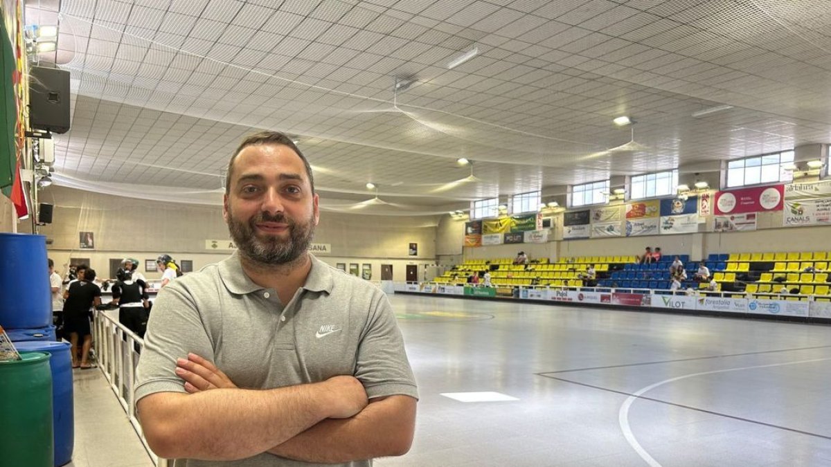 Lluís Rodero, ayer en el pabellón del Vila-sana. - V.P.