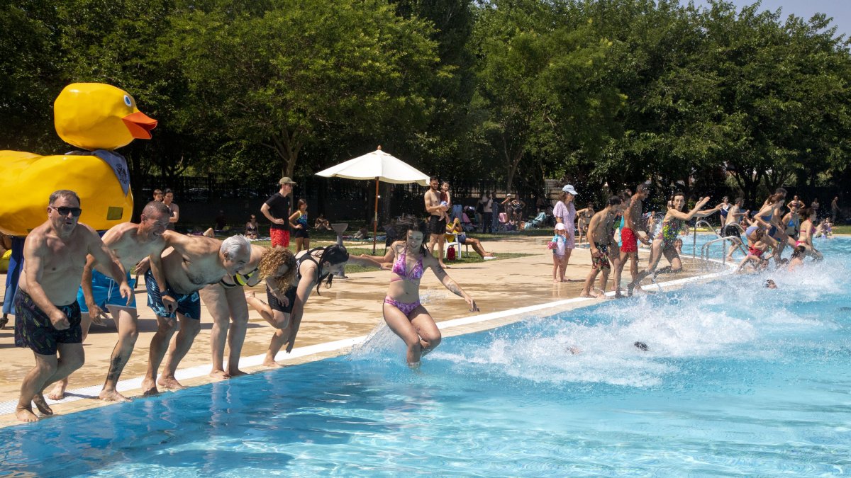 Les piscines de Tàrrega aquest diumenge.