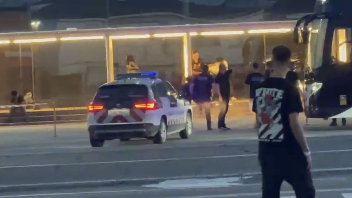 ‘Frame’ de la pelea que hubo en el exterior de la discoteca.