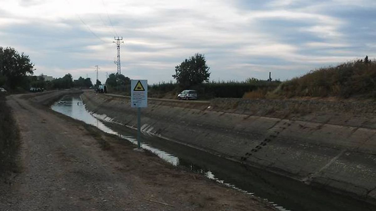 Aquesta és la zona del canal de Seròs en la qual va tenir lloc l’accident mortal el 8 d’octubre del 2016.