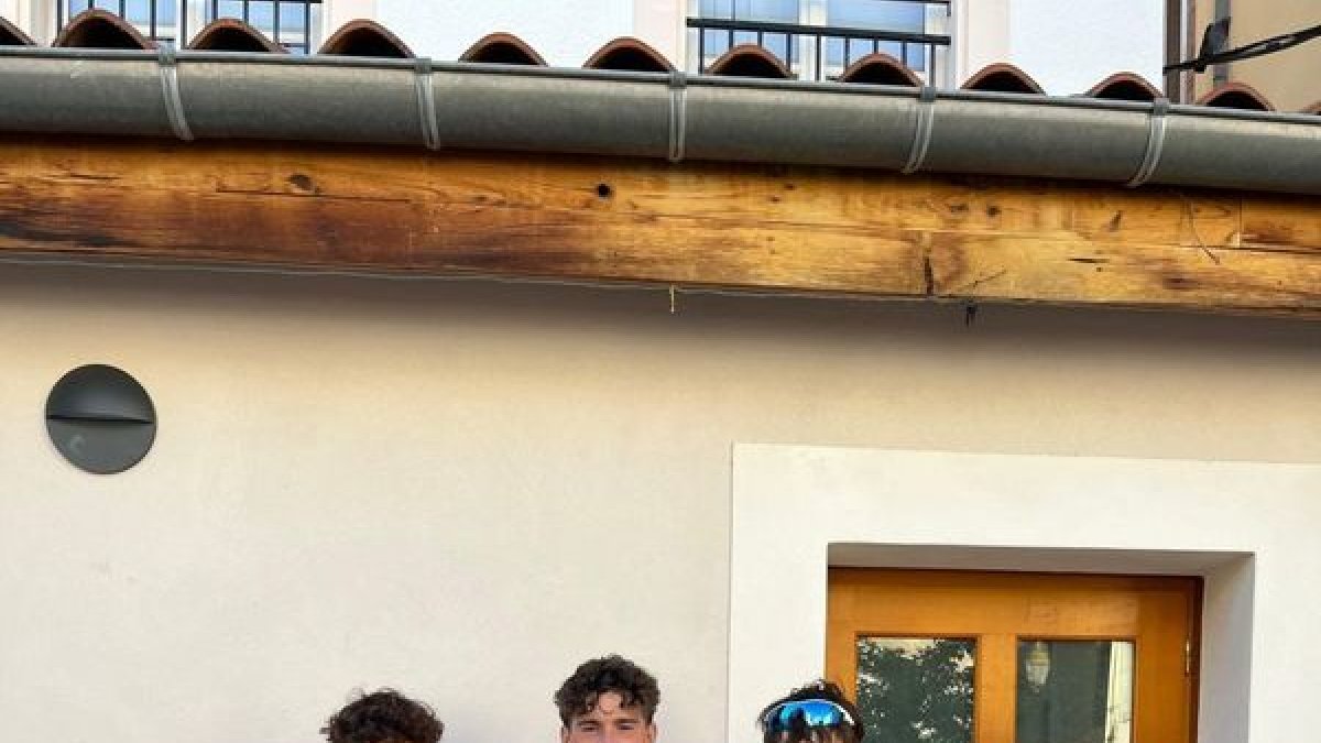 Dídac Foz, Manel Contreras i Jan Vicente, tres dels quatre lleidatans que han aconseguit medalla.