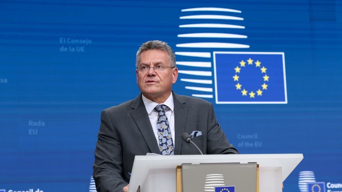 El comisario de Comercio y negociador de la UE con Washington, Maros Sefcovic. - UNIÓN EUROPEA