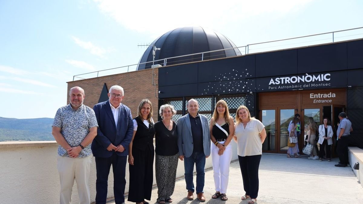 Imagen de la presentación ayer del homenaje a la astrónoma Maria Assumpció Català i Poch. - AMADO FORROLLA