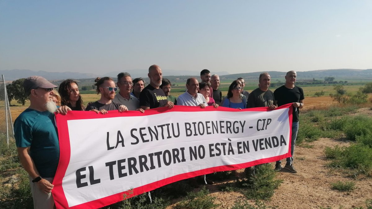 Alcaldes de Ponent contrarios a la planta de biogás de La Sentiu de Sió.
