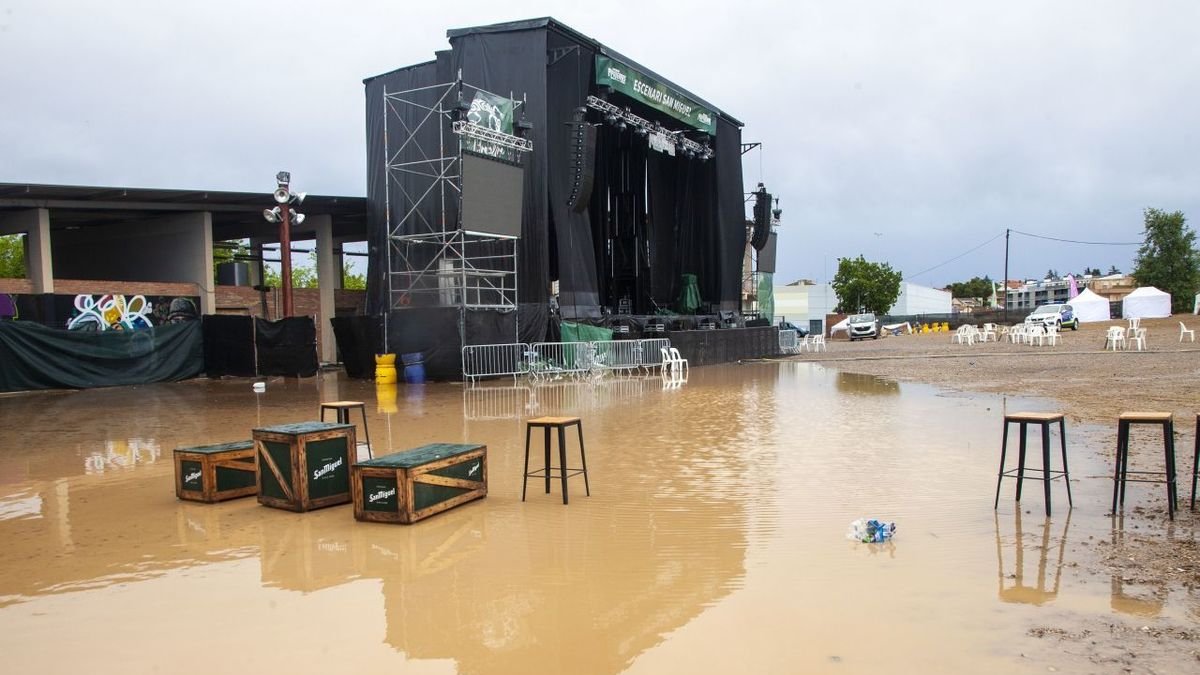 Los conciertos del sábado se suspendieron por seguridad. - LAIA PEDRÓS