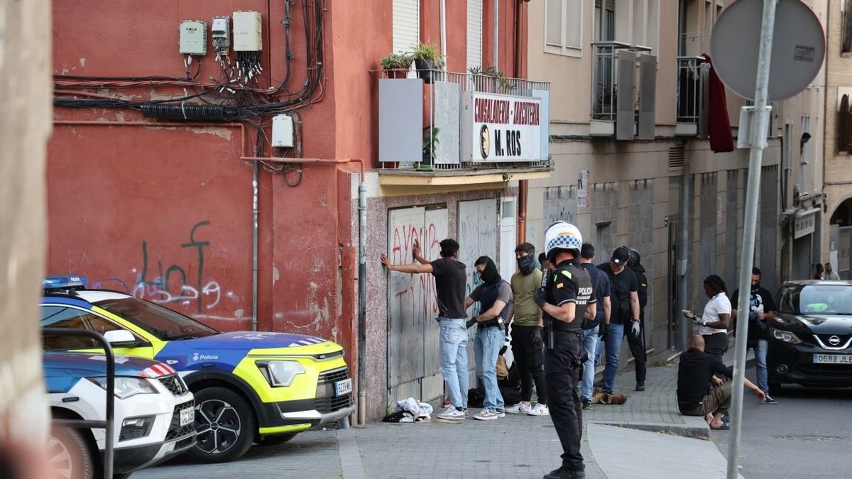 Imagen del operativo que tuvo lugar en Lleida el pasado 16 de mayo. - SEGRE
