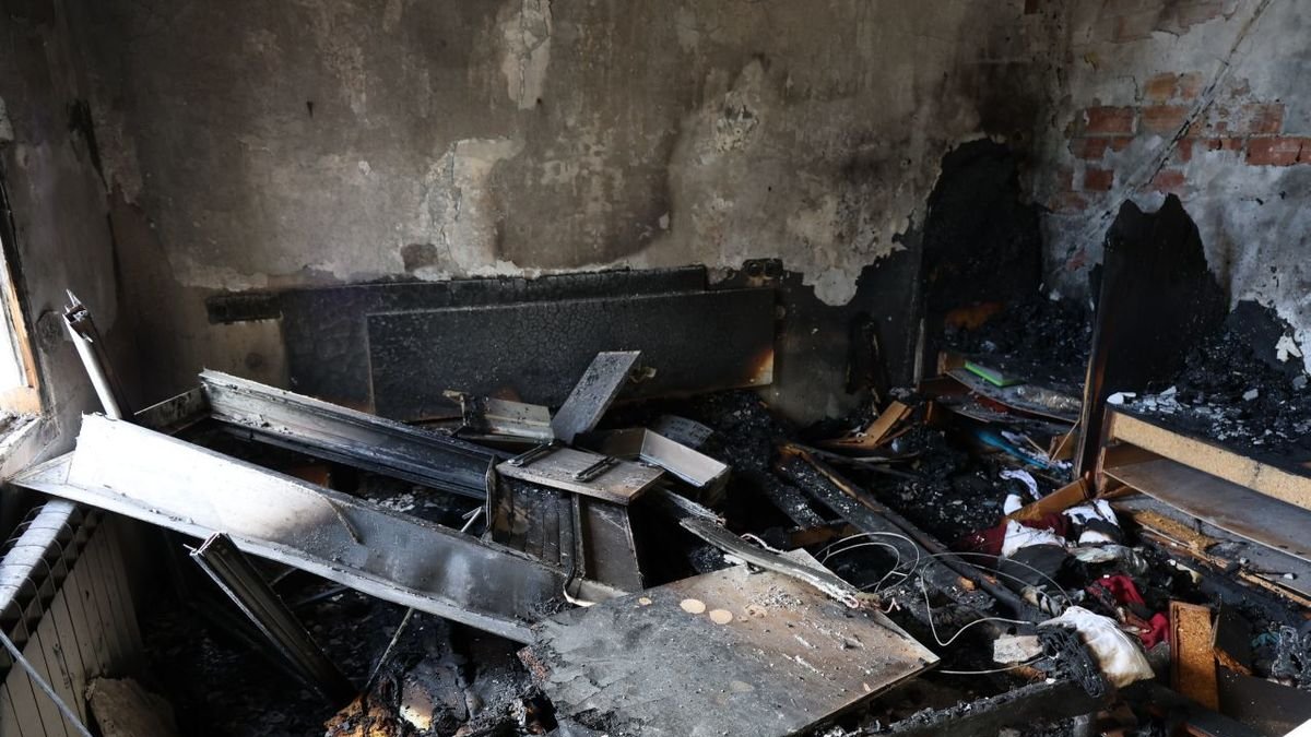Imatge d’arxiu de l’interior d’un dels habitatges incendiats el desembre passat. - SEGRE