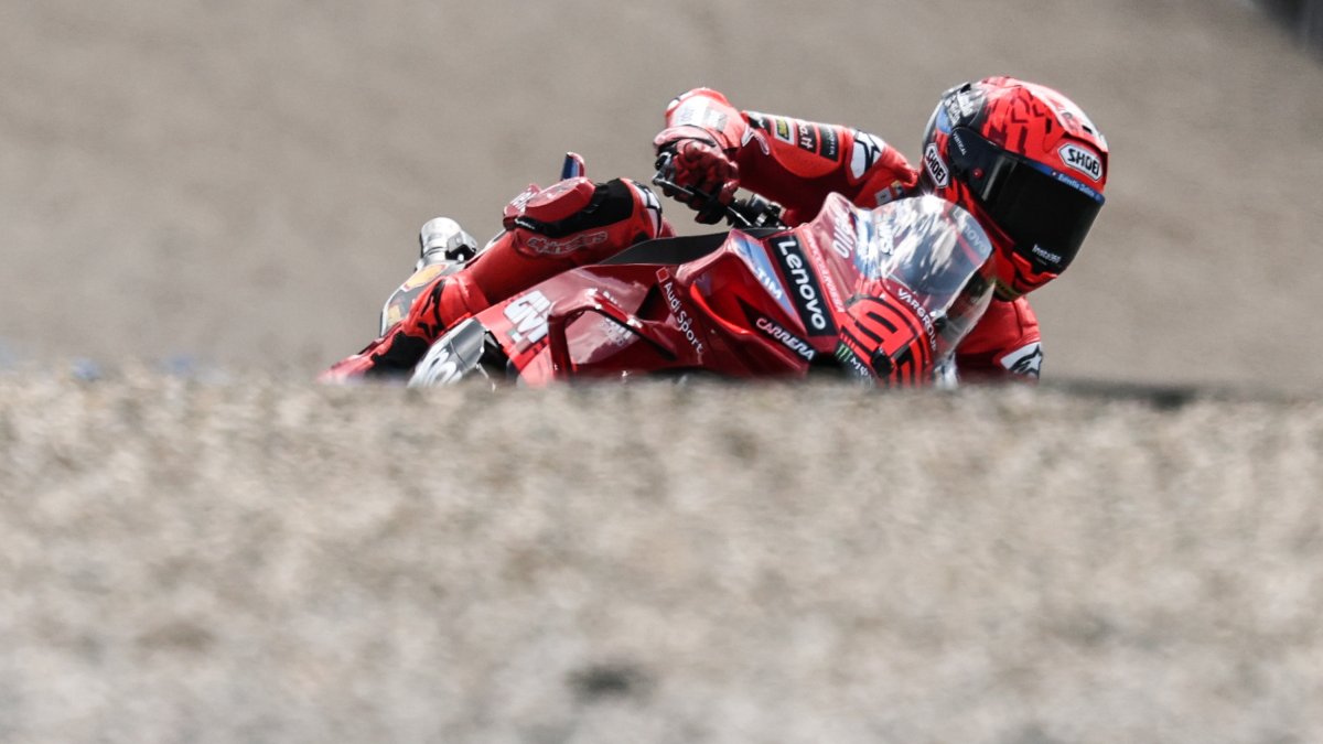 Marc Márquez (Ducati Desmosedici GP25) al Gran Premi de la República Txeca de MotoGP. EFE/EPA/FILIP SINGER
