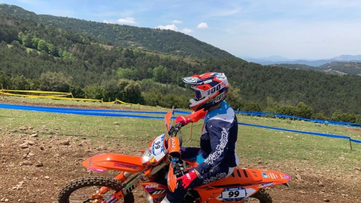 El leridano, durante un entrenamiento.