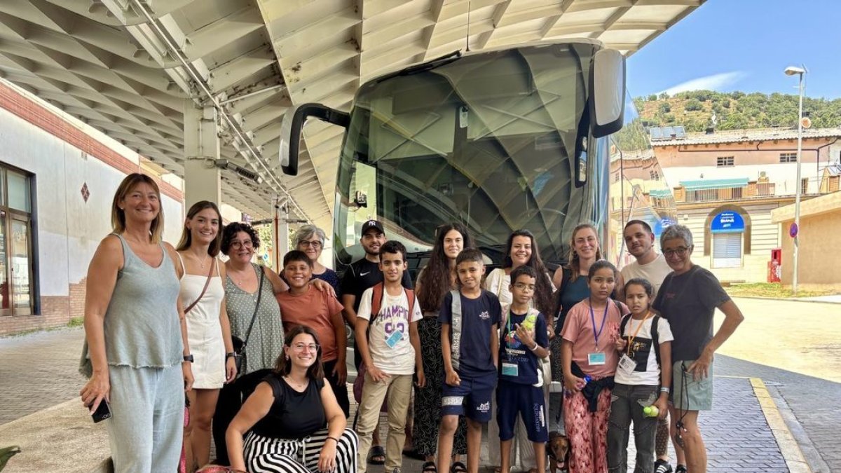 Los jóvenes saharauis llegaron a La Seu el fin de semana.