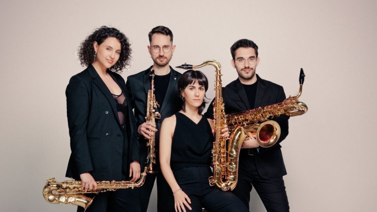 Osimun Quartet, con el leridano Ricard Martínez (derecha).