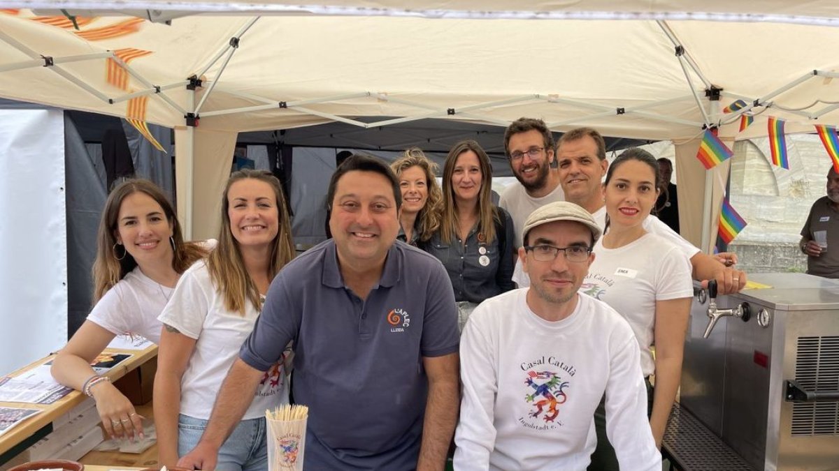 Ferran Perdrix, president de la Fecoll, ahir a Ingolstadt. - FECOLL