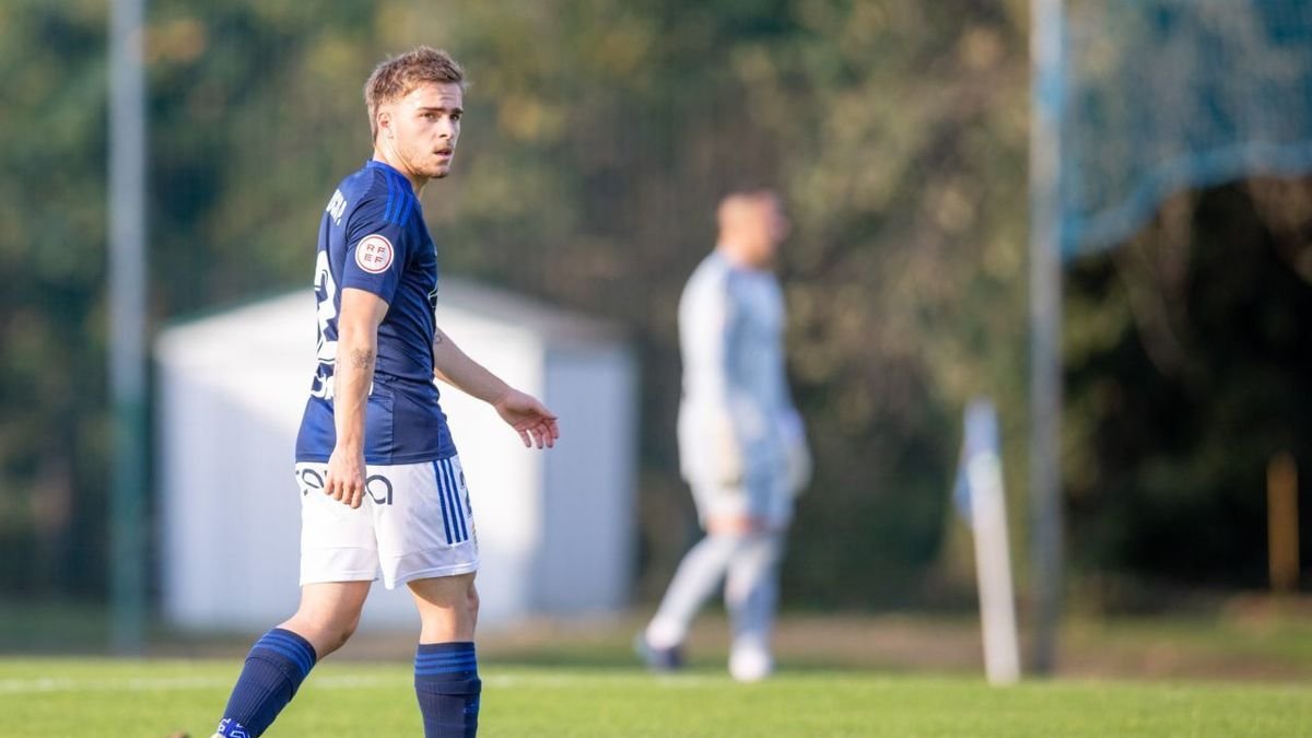 Lucas Pariente, en l’etapa com a jugador del filial de l’Oviedo. - REIAL OVIEDO