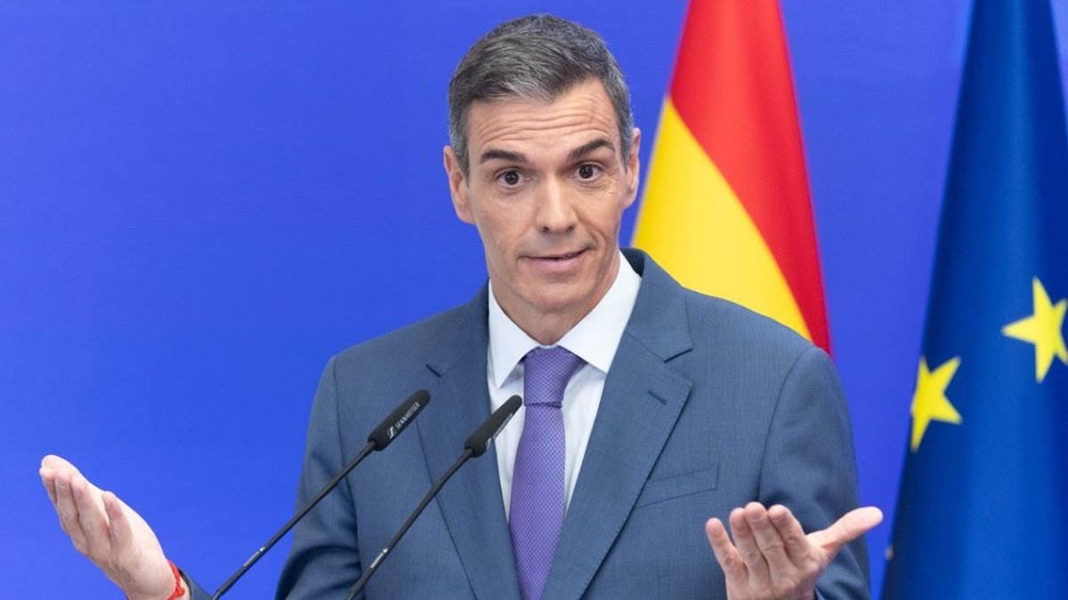El presidente del Gobierno durante su comparecencia para hacer balance del año. - EUROPA PRESS
