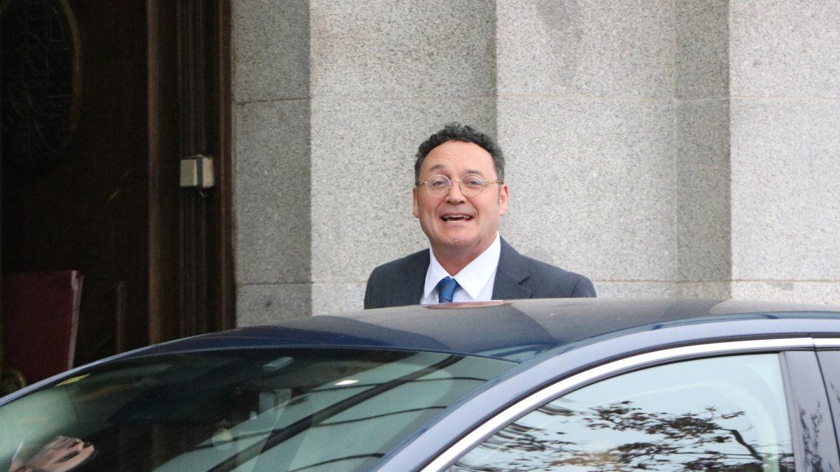 El fiscal general del Estado, Álvaro García Ortiz, este miércoles en su llegada al Tribunal Supremo.