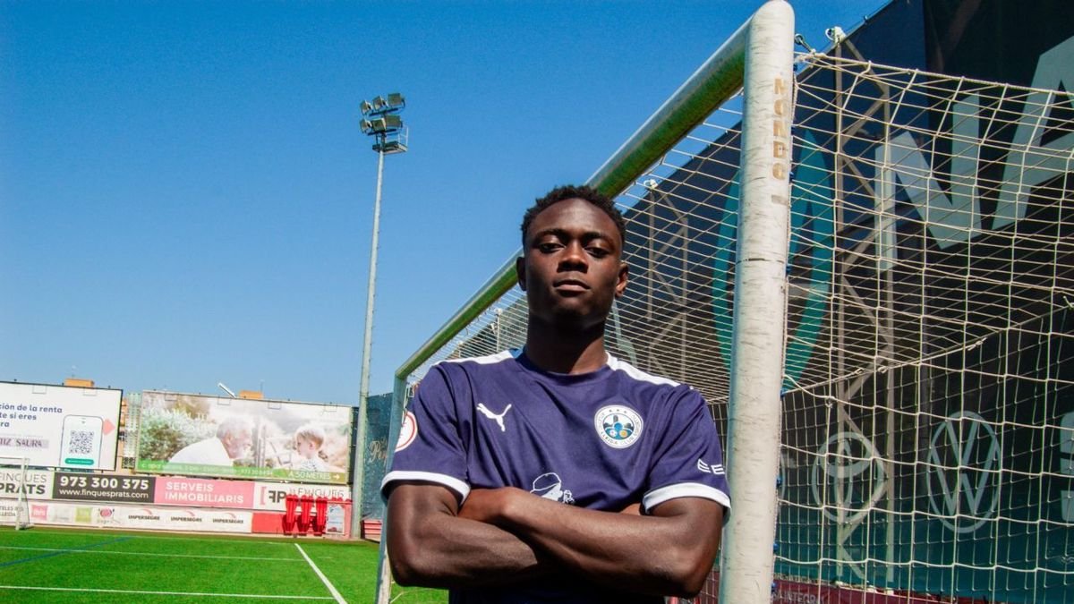 Alya Camara, nou jugador de l’Atlètic Lleida per a la primera temporada a Segona RFEF. - ATLÈTIC LLEIDA CLUB ESPORTIU