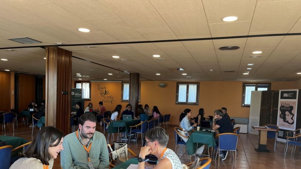 Las Jornades d’Indústria del festival, ayer en Prullans. - CERDANYA FILM FESTIVAL