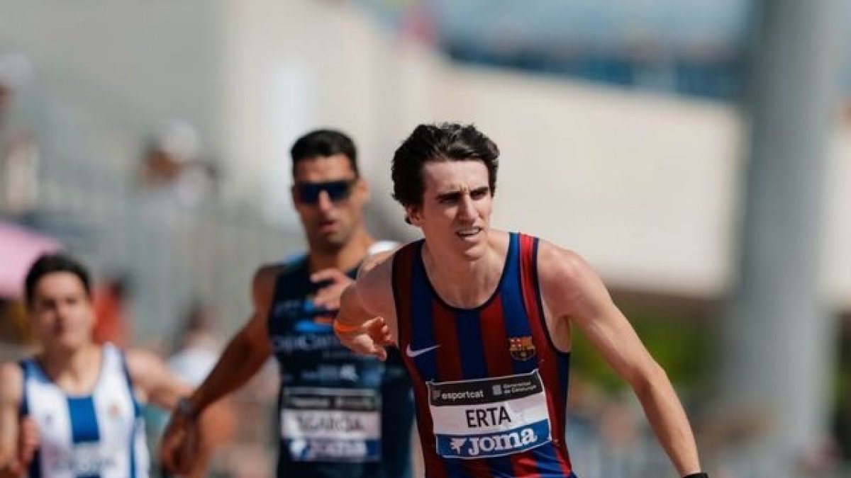 Los atletas leridanos Bernat Erta y Berta Segura, en imagen de archivo.