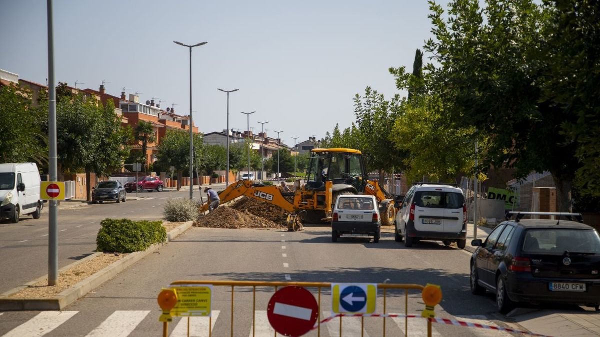 La intervención que se está llevando a cabo en la avenida Europa. - GERARD HOYAS