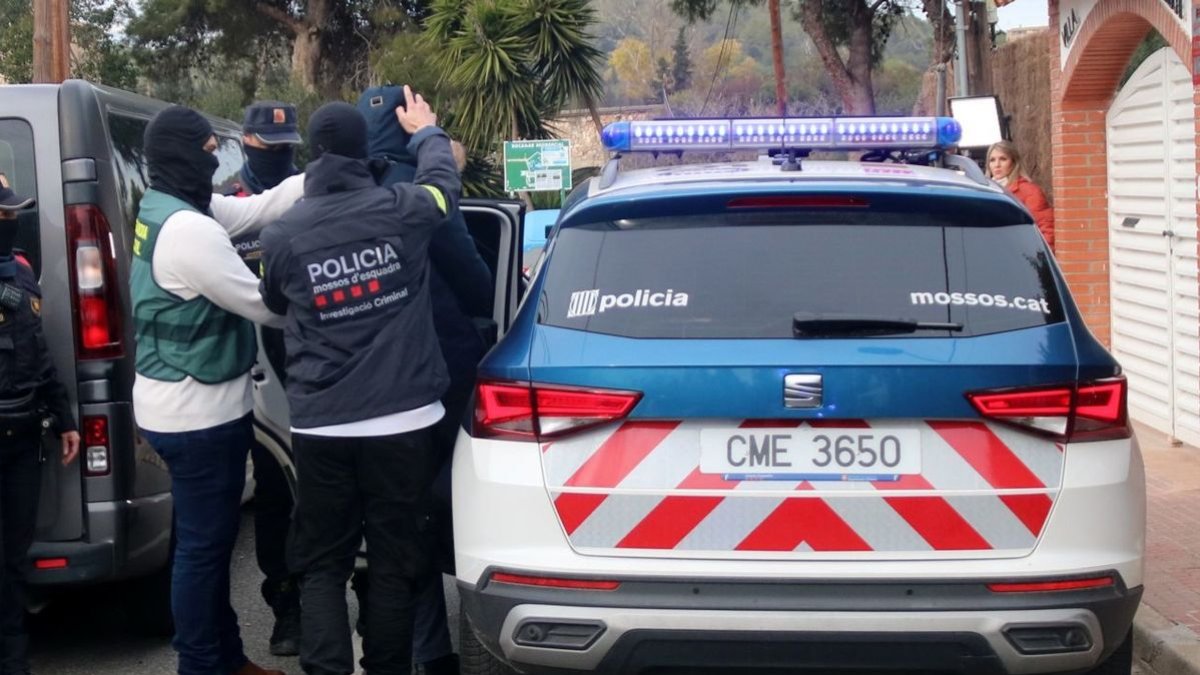 Imagen de una detención en un operativo antiyihadista. - ACN