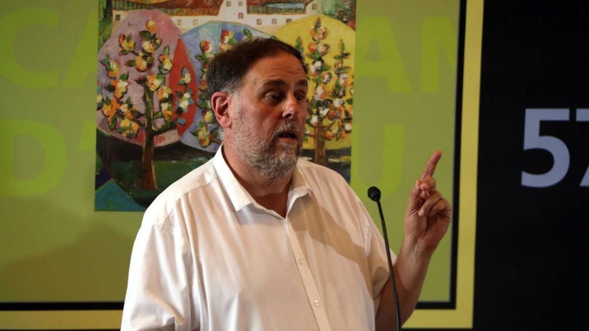 Oriol Junqueras en un acto en Prada del Conflent. - ACN/MARIA GARCIA