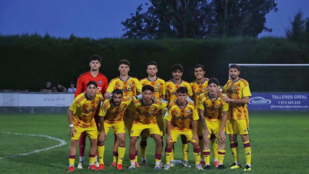 Este es el once inicial que presentó anoche el Lleida en Altorricó. - LLEIDA CF