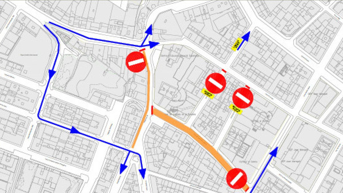 Aquests seran els desviaments de trànsit previstos per les obres a l'entorn del carrer Hostal de la Bordeta.