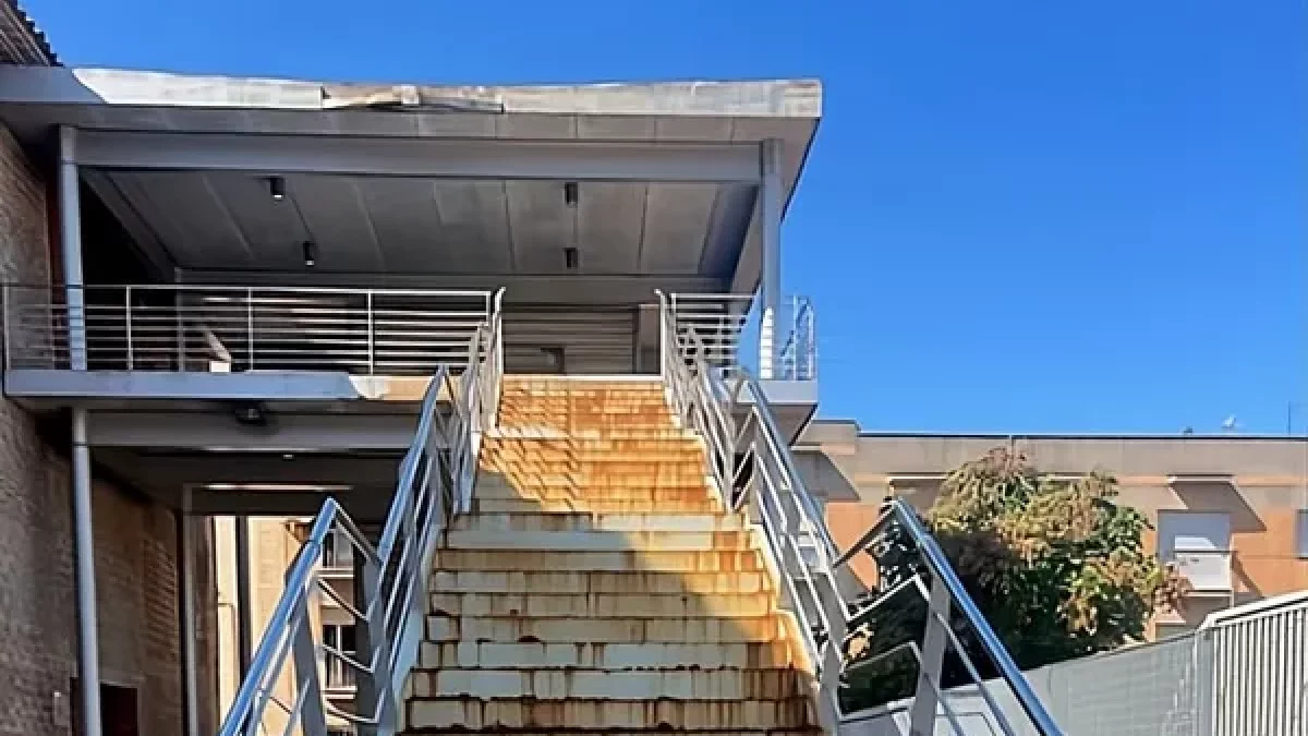 L’estat de les escales del Centre d’Art La Panera. - PP LLEIDA