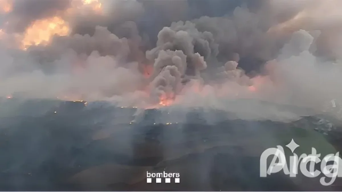 El incendio de Torrefeta arrasó más de 5.000 hectáreas. - BOMBEROS DE LA GENERALITAT