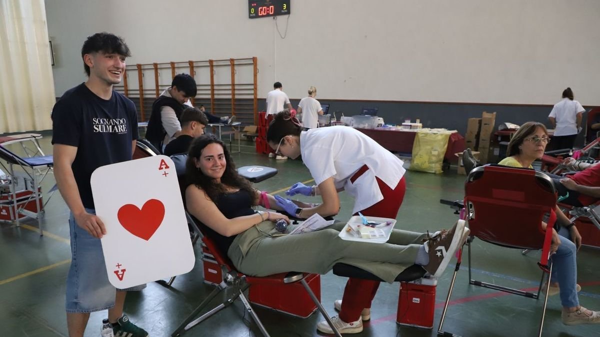 Donación de sangre el pasado mayo en el Col·legi Episcopal. - SEGRE