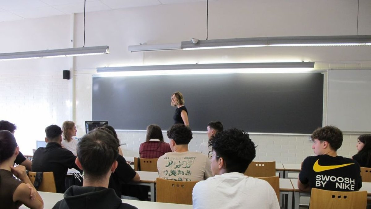 Alumnes al curs de matemàtiques de l’Escola Politècnica Superior de la UdL. - EPS-UDL