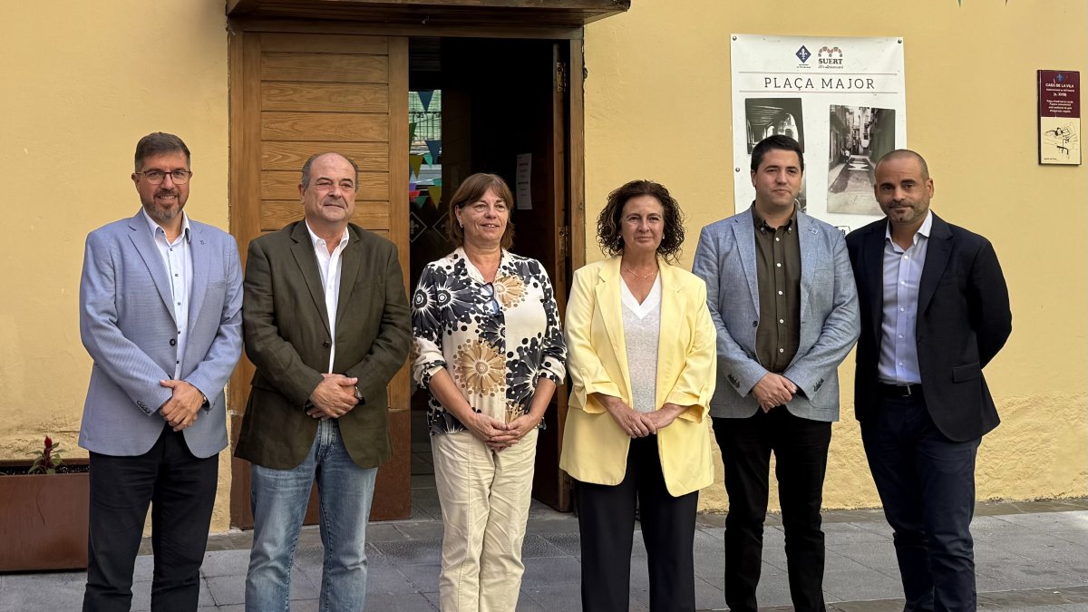 Els alcaldes que han creat la noxa Xarxa de Capitals Comarcals de l'Alt Pirineu.